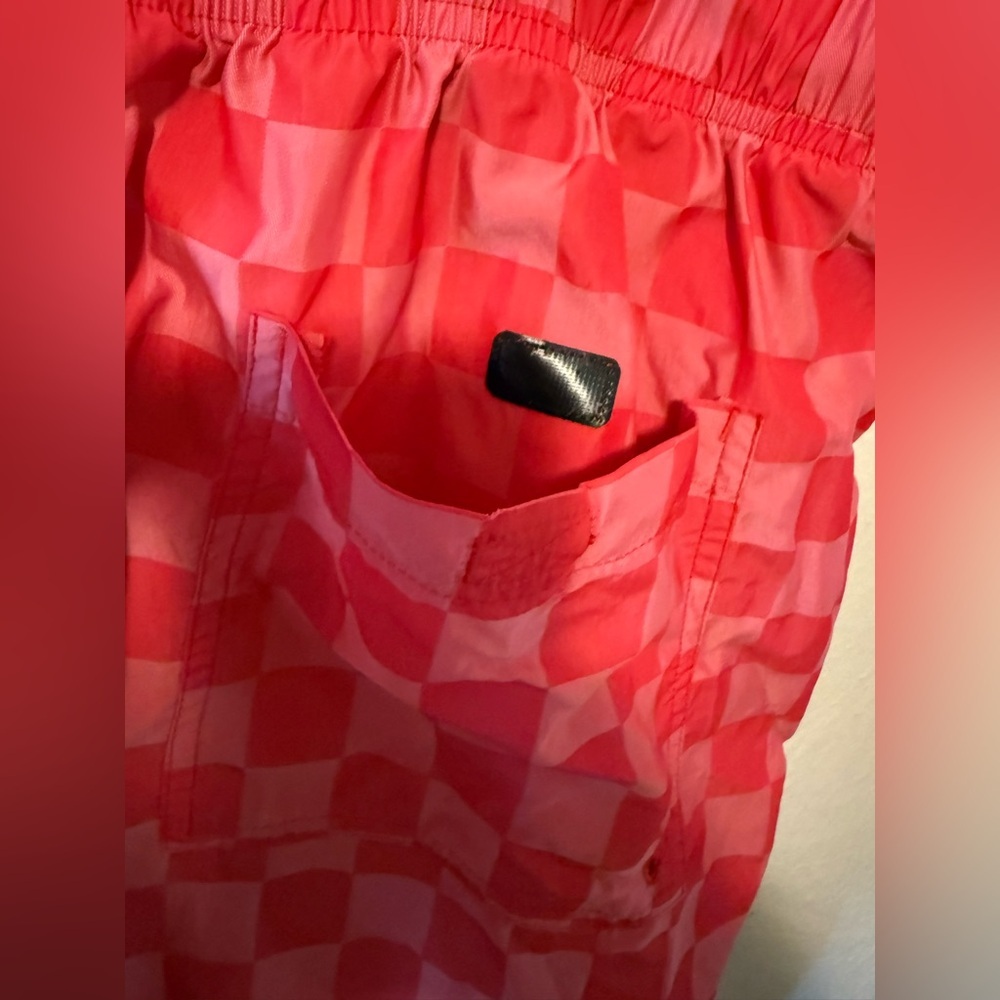 Nike Red Plaid Y2k Aesthetic Athletic Shorts - Picture 5 of 6